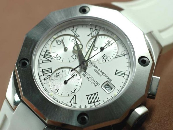 Baume & Mercier Riviera XXL Chronograph Schweizer Replik Uhr - zum Schließen ins Bild klicken