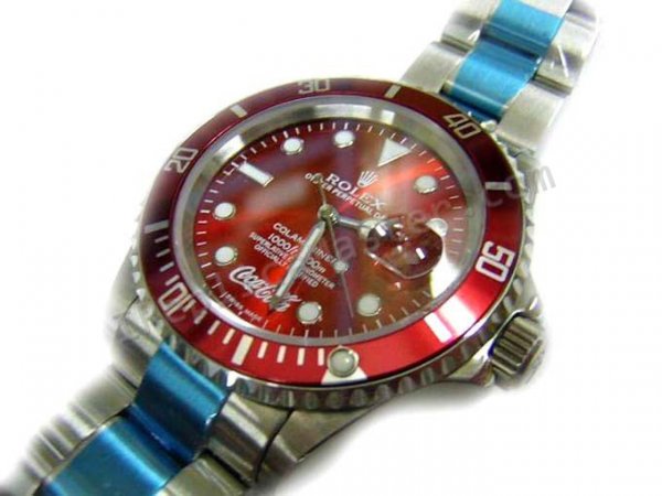 Rolex Oyster Perpetual Date COLAmariner Replica (Limited Coca Cola) Swiss Replica Watch - Click Image to Close