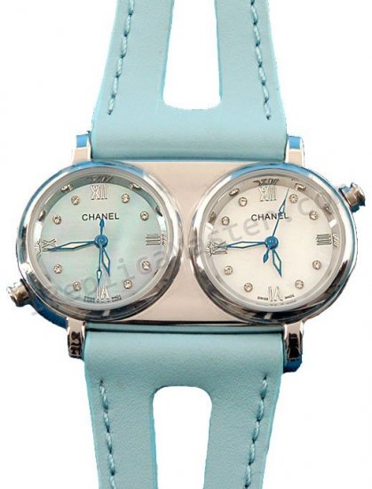 Chanel Two Time Zones Quartz Replica Watch - Click Image to Close