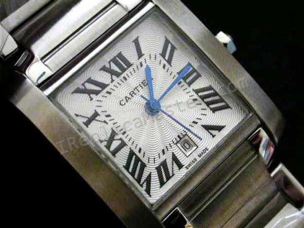 Cartier Tank Francaise Suíço Réplica Relógio  Clique na imagem para fechar