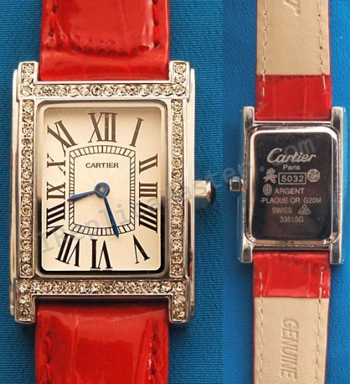 Cartier Tank Americaine Moyen Diamonds Replica Watch