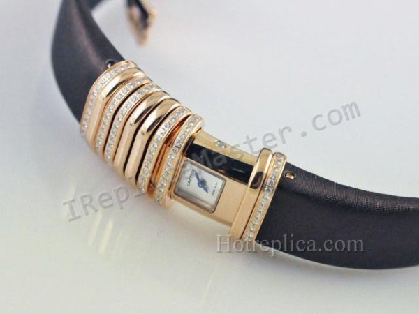 Cartier Declaration Diamond Ladies Watch Swiss Replica Watch - Click Image to Close