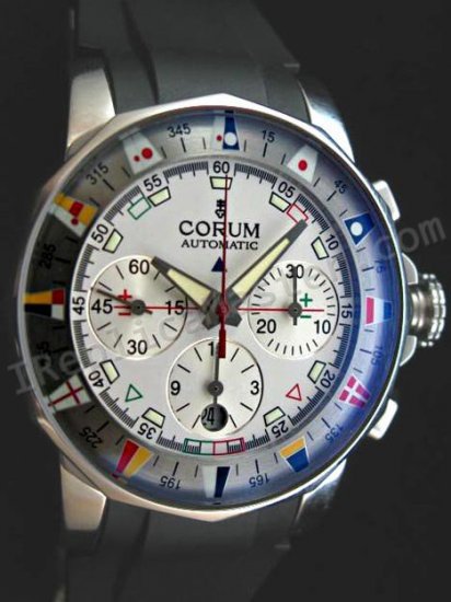 Corum Admirals Cup Chronograph Schweizer Replik Uhr - zum Schließen ins Bild klicken