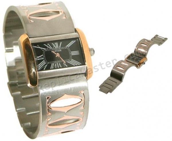 Cartier Tank Divan Armband Replik Uhr - zum Schließen ins Bild klicken