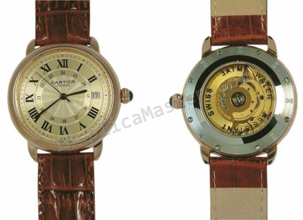 Cartier Ronde Louis Certier Schweizer Replik Uhr - zum Schließen ins Bild klicken