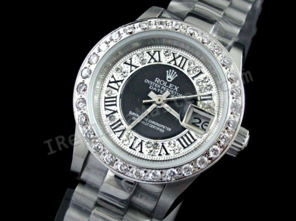 Ойстер Rolex Perpetual Дамы DateJust Swiss Watch реплики - закрыть
