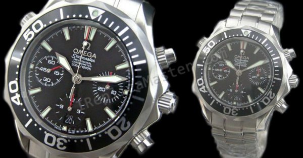 Omega Seamaster Diver Chronograph Swiss Replica Watch - Click Image to Close