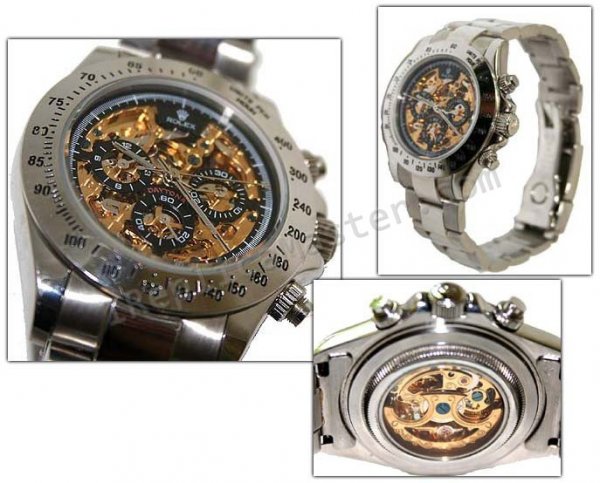 Rolex Daytona Cosmograph Skeleton Replik Uhr - zum Schließen ins Bild klicken