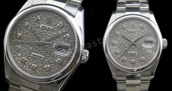 Rolex Oyster Perpetual Datejust Schweizer Replik Uhr - zum Schließen ins Bild klicken