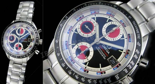 Omega Speedmaster Date Chronograph Schweizer Replik Uhr - zum Schließen ins Bild klicken