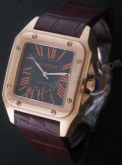 Cartier Santos 100. Mens Schweizer Replik Uhr - zum Schließen ins Bild klicken