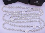 Chanel White Pearl Necklace Replik