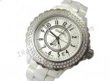 Chanel J12 Diamonds, Real Ceramic Case Und Armband Replik Uhr