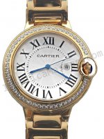 Cartier Ballon Bleu de Cartier Diamanten, Big Size Replik Uhr