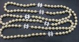 Chanel White Pearl Necklace Replik