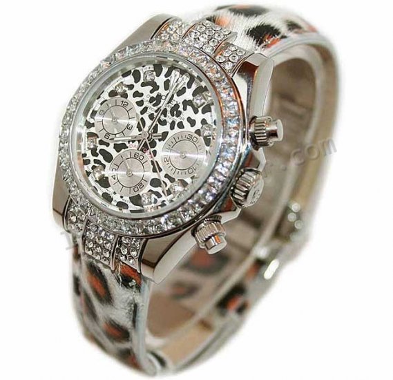 Rolex Daytona Cosmograph Leopard, mittelgroß Replik Uhr
