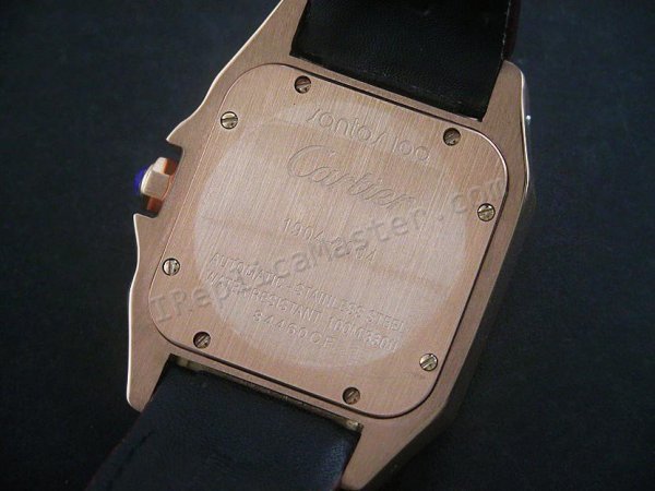 Cartier Santos 100. Mens Schweizer Replik Uhr