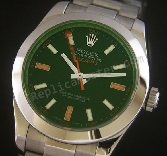 Rolex Verde Milguess Nueva Reloj Suizo Réplica