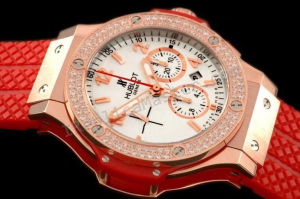 Hublot Big Bang de San Valentín Diamantes Cronógrafo Reloj Suizo Réplica