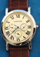 Louis Cartier Watch Datograph Ronde Réplica Reloj