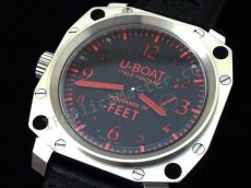 U-Boat Miles de MS pies Reloj Suizo Réplica