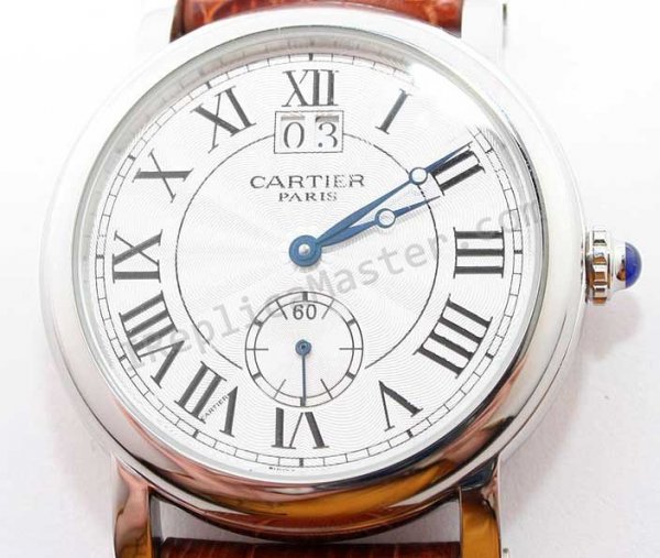 Louis Cartier Watch Fecha Ronde Réplica Reloj