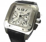 Cartier Santos 100 cronógrafo Reloj Suizo Réplica