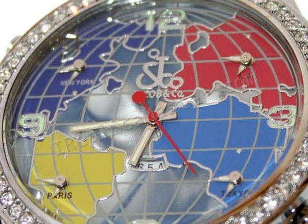 Jacob & Co cinco zonas horarias El mundo es tuyo Mira Réplica Reloj