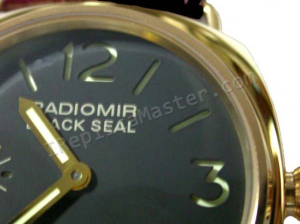 Officine Panerai Radiomir Negro Seal Reloj Suizo Réplica