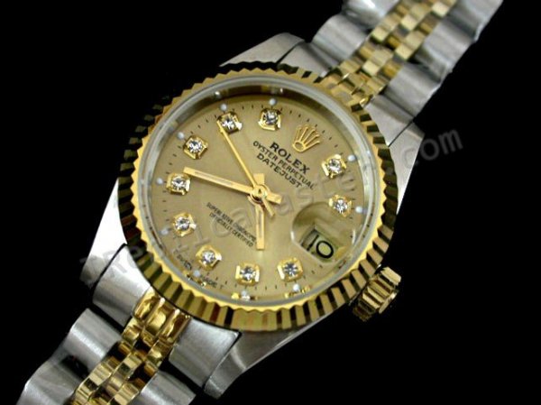 Señoras Rolex Oyster Perpetual Datejust Ciudadano Reloj Suizo Réplica