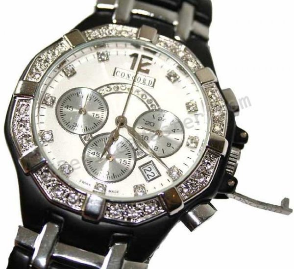 Saratoga Concord Chronographe Watch Diamond Réplique Montre