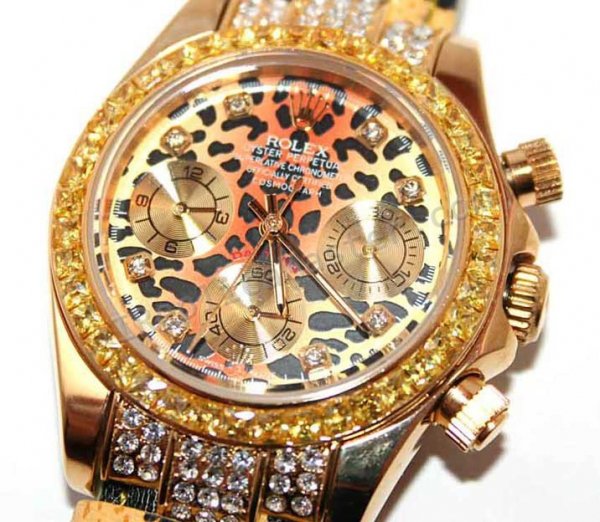 Leopard Rolex Cosmograph Daytona, à moyen Watch Réplique Montre grandeu Réplique Montre