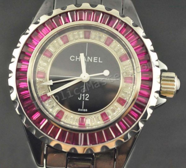 Chanel J12, Real boîtier en céramique; braclet, 34mm Réplique Montre