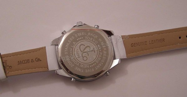 Jacob & Co Cinq fuseau horaire Watch Full Size Réplique Montre