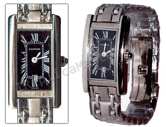 Cartier Tank Americaine Moyen Ladies Replik Uhr - zum Schließen ins Bild klicken