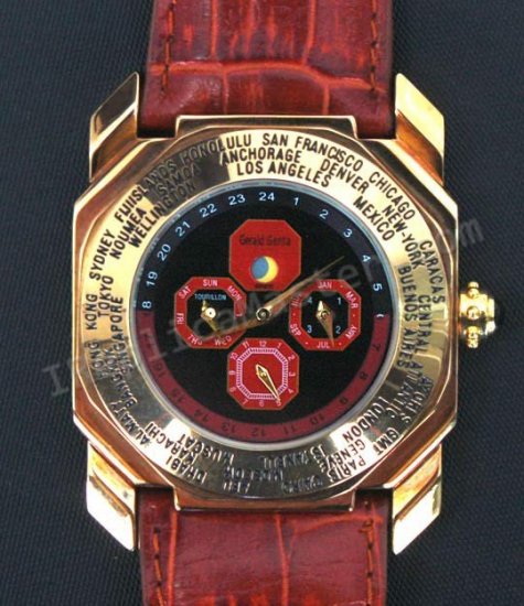 Gerald Genta Octo Bi World Time Orologio Replica