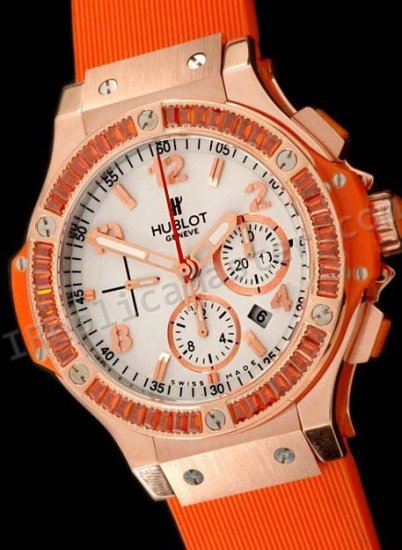 Hublot Big Bang "Orange Carat" Diamonds Chronograph svizzeri rep