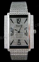 ピアジェブラックタイ1967時計すべてのダイヤモンド。スイス時計のレプリカ