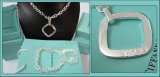Tiffany Conjunto de colar e pulseira de prata Réplica