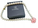 Chanel Colar Pérola Branca Réplica