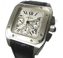 Cartier Santos 100 Chronograph Suíço Réplica Relógio
