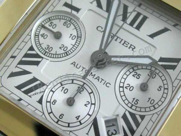 Cartier Santos 100 Chronograph Suíço Réplica Relógio