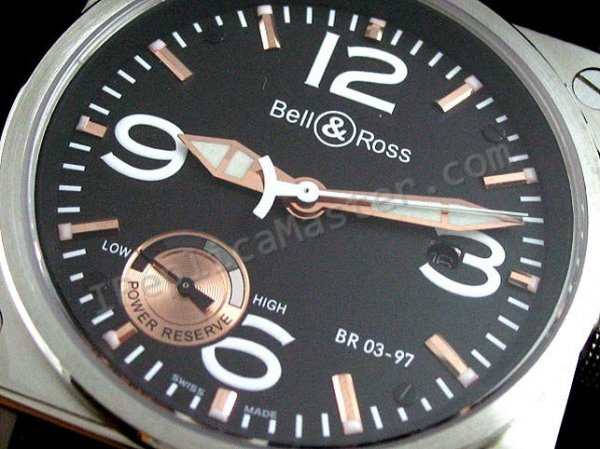 Белл и Росс инструмента BR03-97 Power Reserve, Swiss Watch Репли
