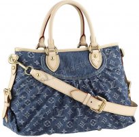 Louis Vuitton монограммы Джинсовый Neo извозчик Мм Blue M95350 С