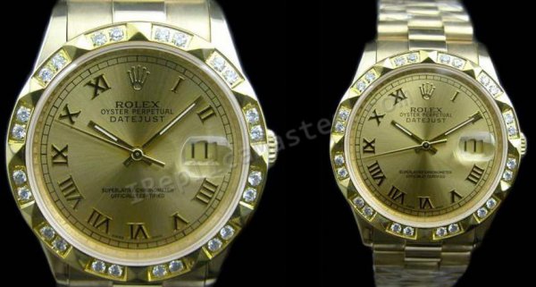 Rolex Oyster Perpetual DateJust Swiss Replica Watch - Click Image to Close