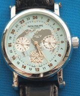 Patek Philippe Calatrava Carte mondiale Watch Datograph Réplique Montre