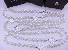 Chanel White Pearl Necklace Replica