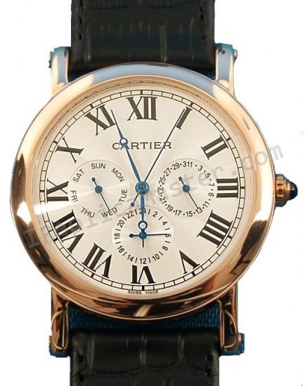 Cartier Ronde Louis Datograph Replica Watch - Click Image to Close