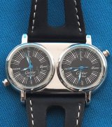 Cartier zwei Zeitzonen Quartz Replik Uhr