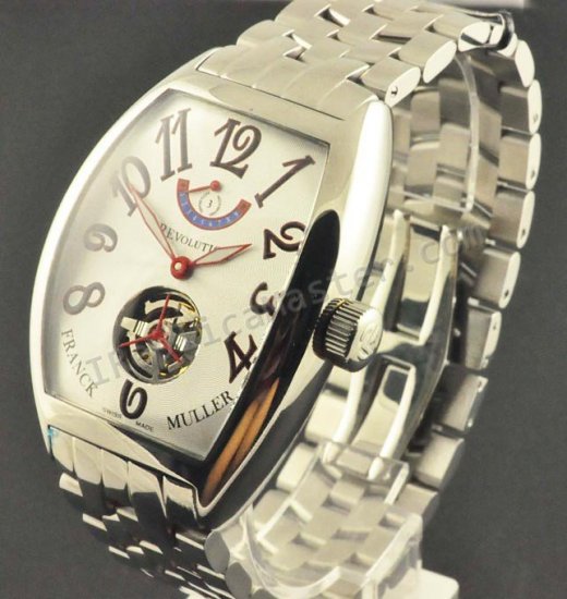 Franck Muller Tourbillon Revolución Reserva de Réplica Reloj